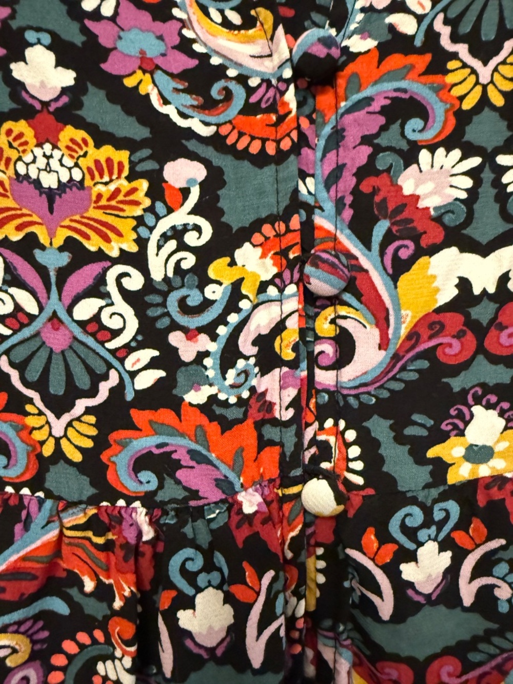 Patterned Dress Size Small Loft Fall Colors - Picture 3 of 4